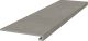 Ступень Kerama Marazzi KM6012G0171RGCF клееная фронтальная Касабланка HP серый матовый обрезной 33x119.5x0,9