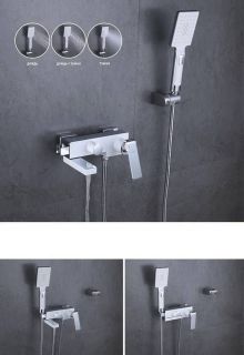 Смеситель для ванны Rose R1402F белый/хром Смеситель для ванны Rose R1402F белый/хром