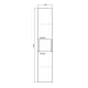 Пенал Comforty Никосия  00-00015953 дуб белый 35 см
