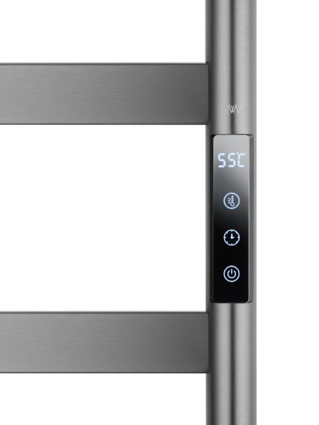 Полотенцесушитель электрический Wonzon & Woghand D?sseldorf WW-A204-GM 47x162 см тёмный графит