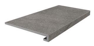 Керамогранит Kerama Marazzi KM8080G0061RGCF Ступень клееная фронтальная Портленд антрацит матовый обрезной 33x80x0,9