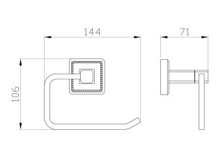 Держатель для туалетной бумаги Wonzon & Woghand Roma WW-7216 бронза