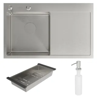 Кухонная мойка RoxenBath Vespa 78 560230-70L левосторонняя сатин