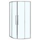Душевой уголок Azario Shanghai AZ-S43-90-MGR-CL 90x90 см профиль графит матовый стекло прозрачное