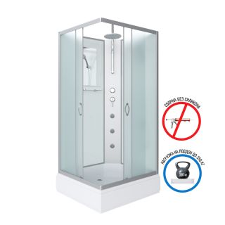 Душевая кабина Niagara Classic 330844QBKTG 100x90 см профиль хром стекло матовое