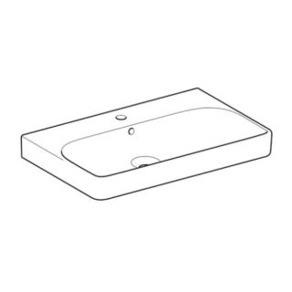 Раковина Geberit Smyle Square 500.249.01.1 75 см белый