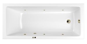 Гидромассажная ванна Whitecross Wave 0101.170075.100.SOFT.BR 170x75см Soft бронза