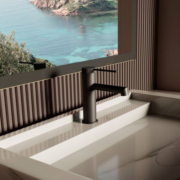 Смеситель для раковины Vincea Rim VBF-2RM1MB, черный