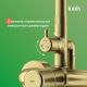 Душевая система с тропическим IDDIS Эйгер (Aiger) AIGMG3Fi06 золото матовое