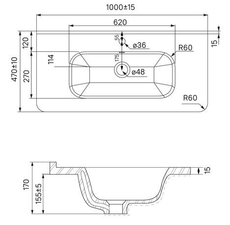 Напольная тумба с раковиной IDDIS Brick BRI10WFi95K 100см белый