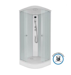 Душевая кабина Niagara Promo P100/13/MT 100x100 см профиль белый стекло матовое