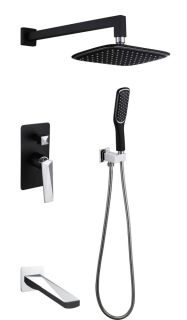 Душевой комплект Boheme Venturo 374-B-2 черный/хром Душевой комплект Boheme Venturo 374-B-2 черный/хром