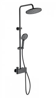 Душевая стойка Wonzon & Woghand Muse Corno WW-B3110-MB с термостатом чёрный матовый Душевая стойка Wonzon & Woghand Muse Corno WW-B3110-MB с термостатом чёрный матовый