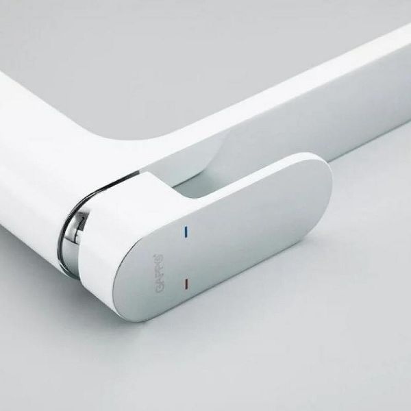 Смеситель для раковины Gappo G1083-8 белый/хром