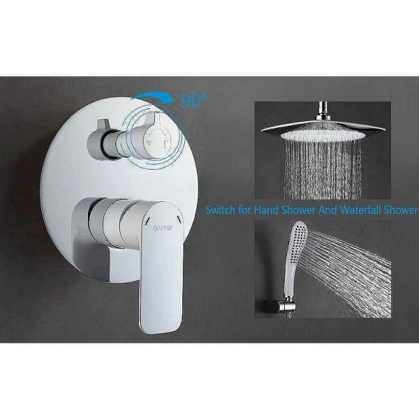 Душевой комплект Gappo G7148-8 белый/хром