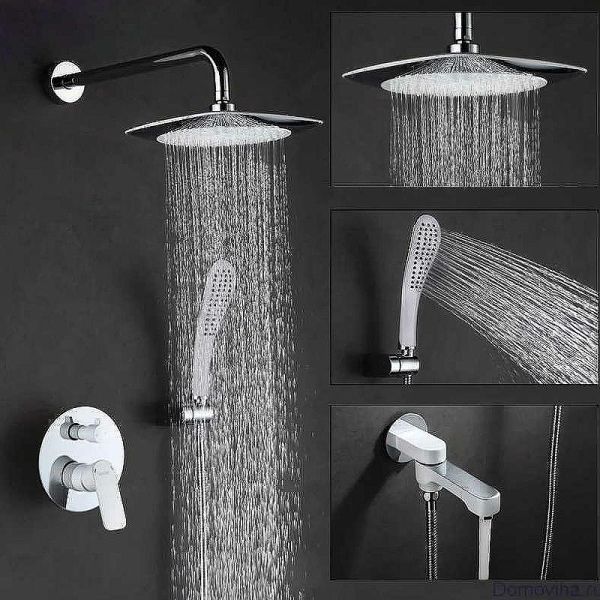 Душевой комплект Gappo G7148-8 белый/хром