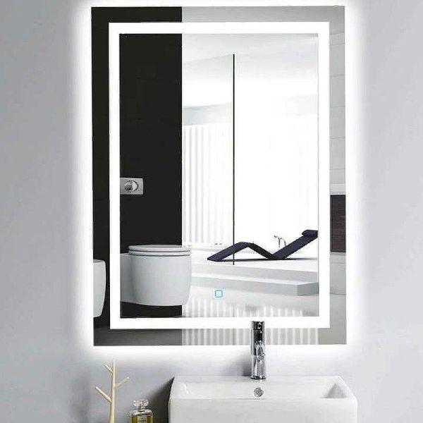 Зеркало с подсветкой Gappo G601 60 см сенсорный выключатель