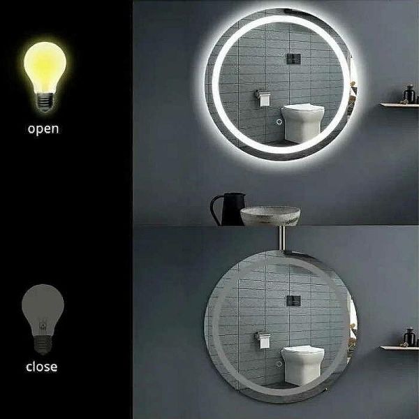 Зеркало с подсветкой Gappo G603 60 см сенсорный выключатель