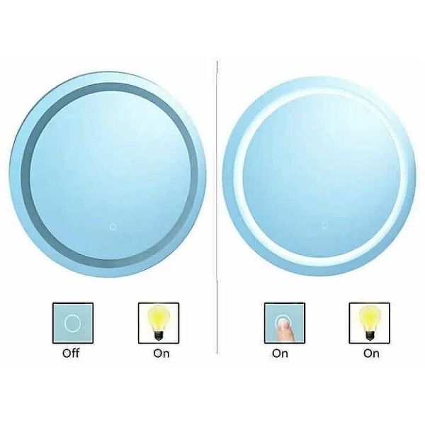 Зеркало с подсветкой Gappo G603 60 см сенсорный выключатель