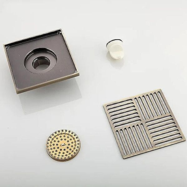 Душевой трап Gappo G81501-4 бронза