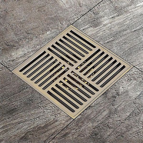 Душевой трап Gappo G81501-4 бронза