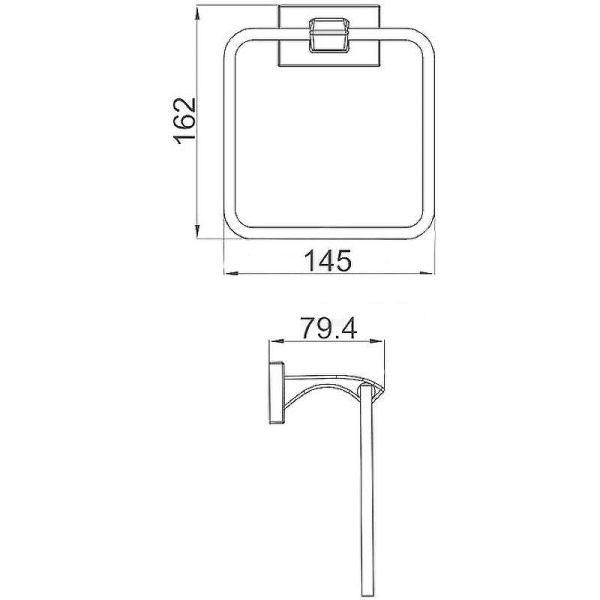 Полотенцедержатель Gappo G0704 хром