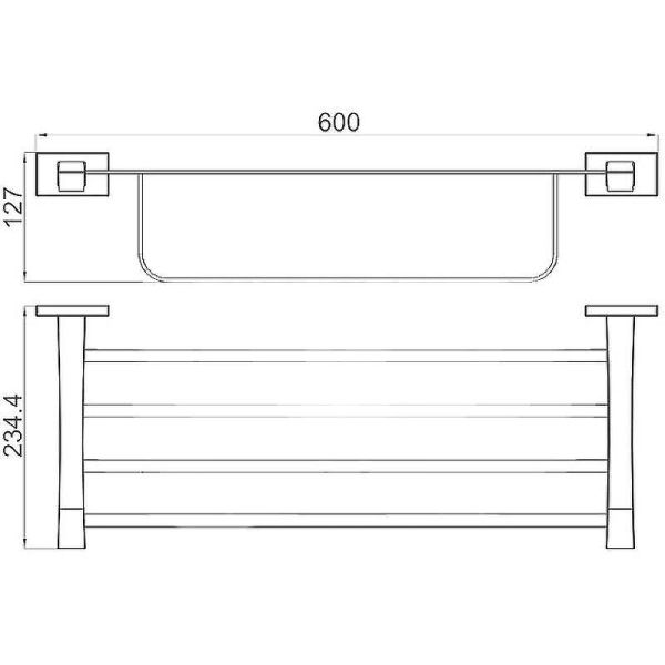 Полка для полотенец Gappo G0724 хром