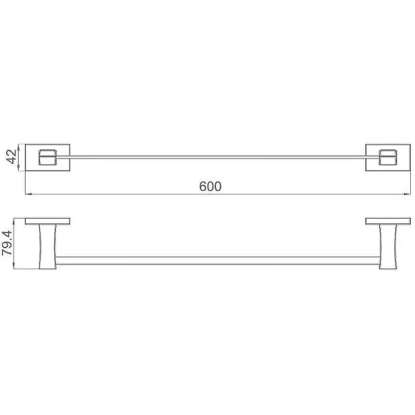 Полотенцедержатель Gappo G0701-6 чёрный