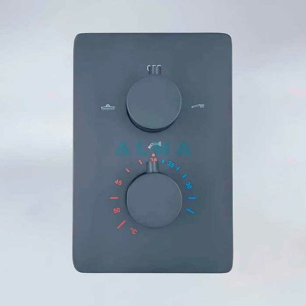 Душевой комплект ALMAes Weber TVZ-0808 чёрный матовый