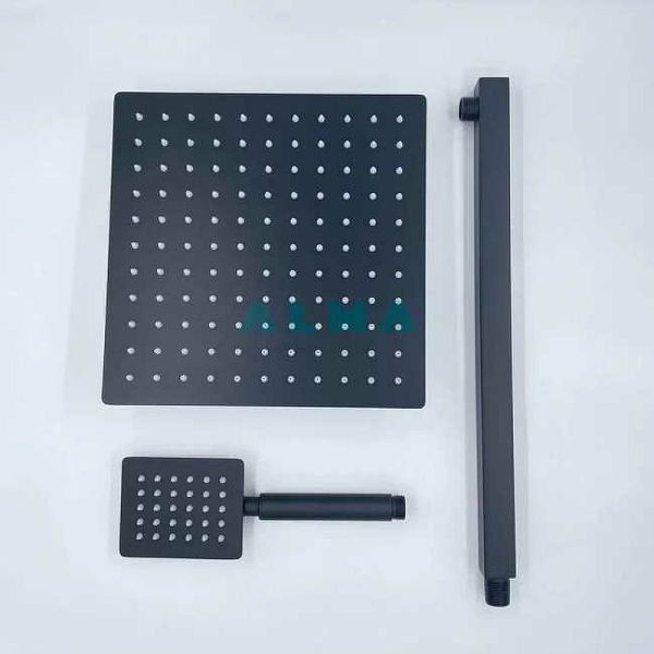 Душевой комплект ALMAes Weber TVZ-0808 чёрный матовый