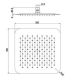 Верхний душ Paini 50CR759UPQ30E 30см хром