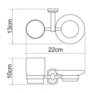 Wasserkraft Oder K-3026 Держатель стакана и мыльницы