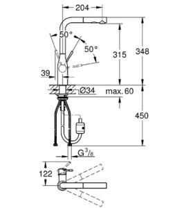 Смеситель для кухни Grohe Essence 30270000 Хром