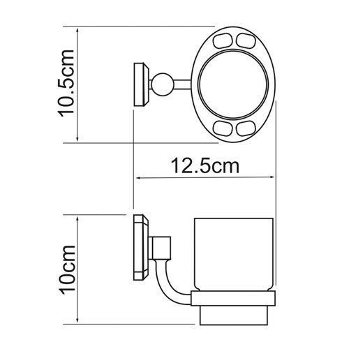 Wasserkraft Oder K-3028 Подстаканник стеклянный Wasserkraft Oder K-3028 Подстаканник стеклянный
