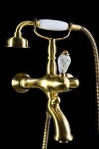 Смеситель для ванны Boheme Crystal бронза 303-CRST