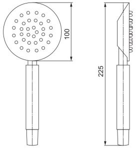 Душевая лейка Paini Tivoli TICR155 хром