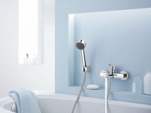 Душевая лейка Kludi Zenta с держателем хром 6065005-00