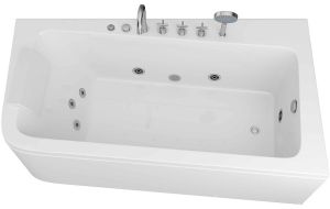 Акриловая ванна Grossman GR-17095-1R 170x95см с гидромассажем правосторонняя