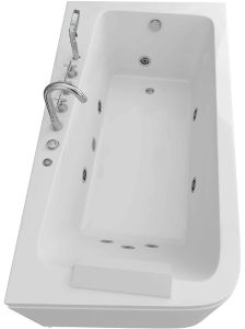 Акриловая ванна Grossman GR-17095-1R 170x95см с гидромассажем правосторонняя