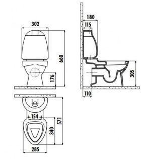 Детский унитаз Creavit Cocuk CK310-11CB00E-0000 белый