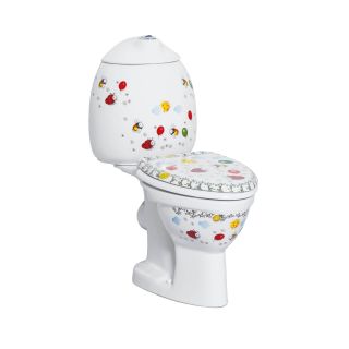 Бачок для детского унитаза Creavit Cocuk CK400-00CB00E-FF00 белый с декором