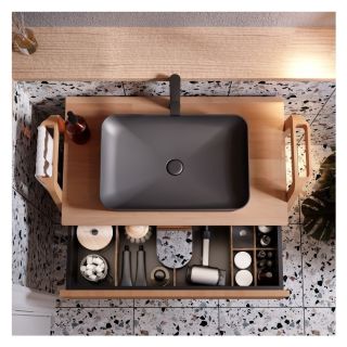 Раковина Creavit Ultra UL060-00AM00E-0000 60 см антрацит матовый