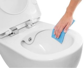 Подвесной унитаз с функцией биде Creavit Free FE322-00CB00E-0000 безободковый белый