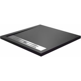 Душевой поддон из искусственного камня WasserKRAFT Abens 90x90 20T03 Черный матовый Душевой поддон из искусственного камня WasserKRAFT Abens 90x90 20T03 Черный матовый