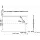 Душевой поддон из искусственного камня WasserKRAFT Abens 140x80 20T35 Черный матовый