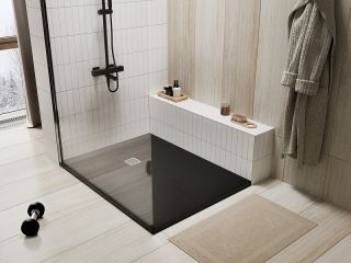 Душевой поддон из искусственного камня WasserKRAFT Dill 120x90 61T07 Черный матовый Душевой поддон из искусственного камня WasserKRAFT Dill 120x90 61T07 Черный матовый
