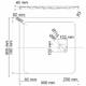 Душевой поддон из искусственного камня WasserKRAFT Neime 90х90 19T03 Черный матовый