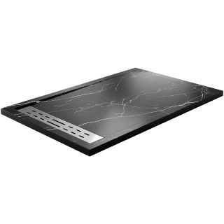 Душевой поддон из искусственного камня WasserKRAFT Neime 140х90 19T36 Черный матовый Душевой поддон из искусственного камня WasserKRAFT Neime 140х90 19T36 Черный матовый