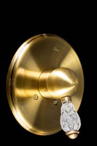 Смеситель встраиваемый Boheme Crystal для душа бронза 305-CRST