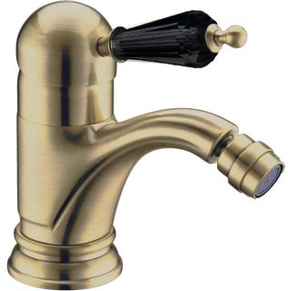 Смеситель для биде Boheme MEDICI Ripresa с черным кристалом SW_Комплект бронза